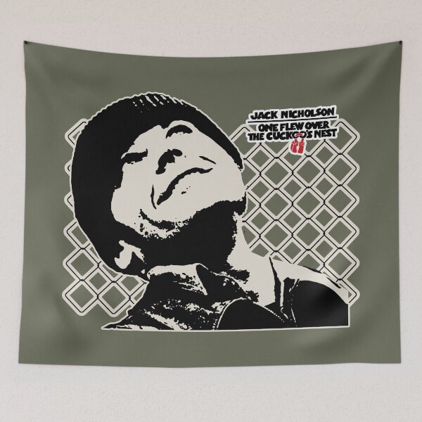 Item preview, One Flew Over The Cuckoo's Nest 1970s Seventies Movie Classic Oscar Jack Nicholson designed and sold by Captain Banjo.