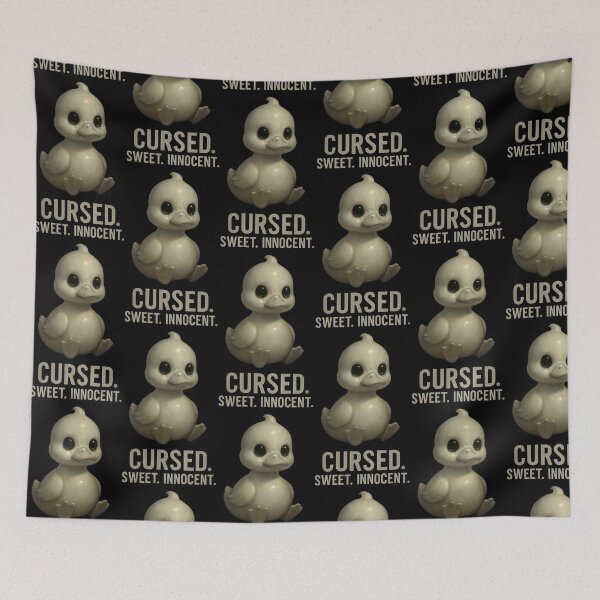 Item preview, Sweet Innocent Cursed Duck, Creepy Cute Porcelain Horror Shirt designed and sold by TeeTimeTreasure.