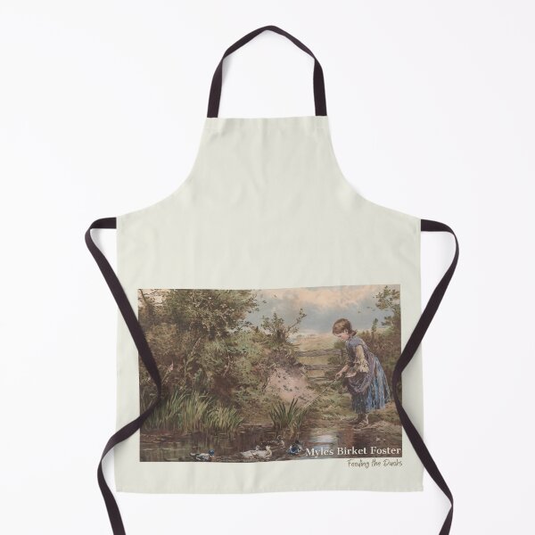 Item preview, Cottagecore Vintage Art Myles Birket Foster “Feeding the Ducks” Pastoral Painting designed and sold by ElixirCraft.