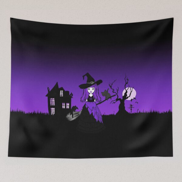 Item preview, The Witching Hour Purple Cheeky Witch® designed and sold by cheekywitch.