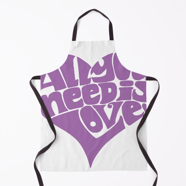 Item preview, All You Need Is Love – Purple Heart Retro Typography designed and sold by andry01.