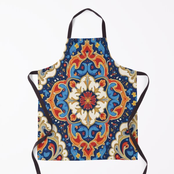Item preview, Intricate Persian Tilework with Geometric Arabesques – Vintage Oriental Wall Art designed and sold by sadedream.