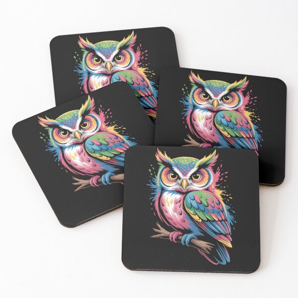 Item preview, Colorful Owl With Colorful Details designed and sold by MooonTees.