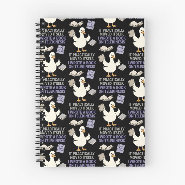 Item preview, Telekinesis Duck Book Pun – Mind Over Feather Funny Reading Shirt designed and sold by TeeTimeTreasure.