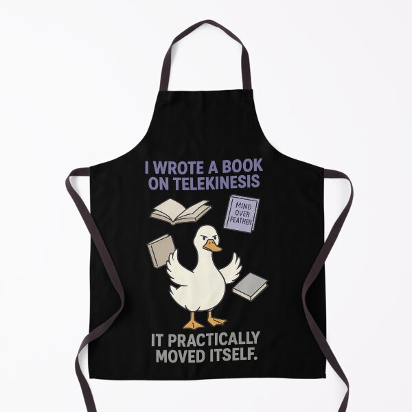 Item preview, Telekinesis Duck Book Pun – Mind Over Feather Funny Reading Shirt designed and sold by TeeTimeTreasure.