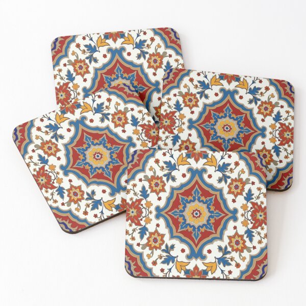 Item preview, Symmetrical Persian Arabesque with Lotus Flowers – Classic Oriental Textile Pattern designed and sold by sadedream.