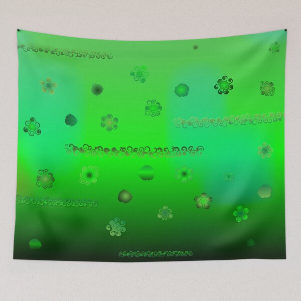 Item preview, Green Arabesques designed and sold by Kiko 7.