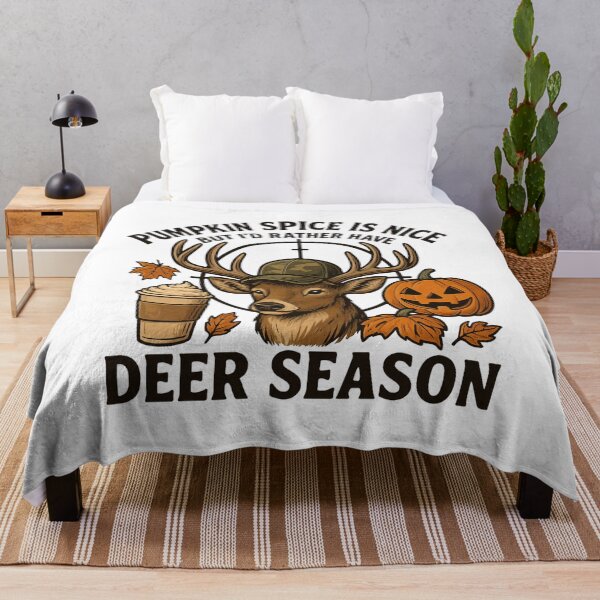 Item preview, Funny Deer Season Over Pumpkin Spice Hunting Design designed and sold by Sonchai Paladsai.