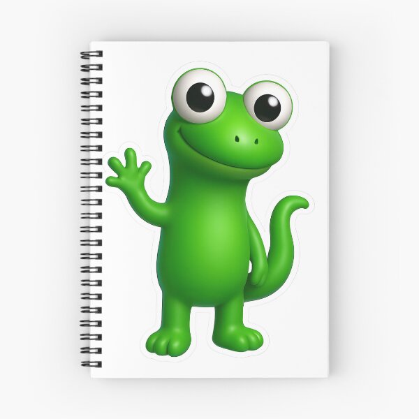 Item preview, Cute orange cartoon Lizard Character designed and sold by FunnySignalStudio.