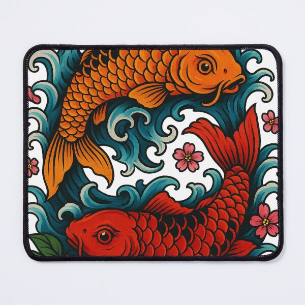 Item preview, Retro koi tattoo design. designed and sold by The lucky Hippy.