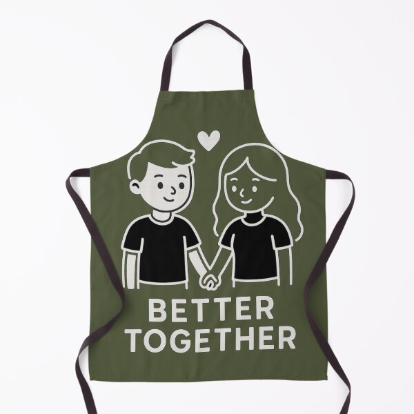 Item preview, Better Together Couple Design | Cute Love Illustration | Matching Couple T-Shirt Graphic designed and sold by KDesignCrafts.