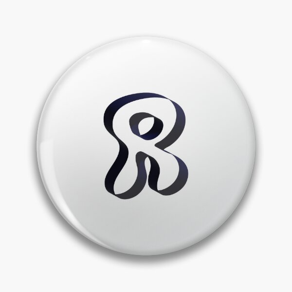 Item preview, Futuristic Ribbon Letter R – Futuristic Ribbon Alphabet designed and sold by uncoXab.