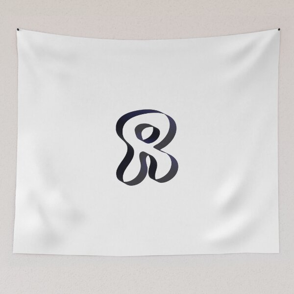Item preview, Futuristic Ribbon Letter R – Futuristic Ribbon Alphabet designed and sold by uncoXab.