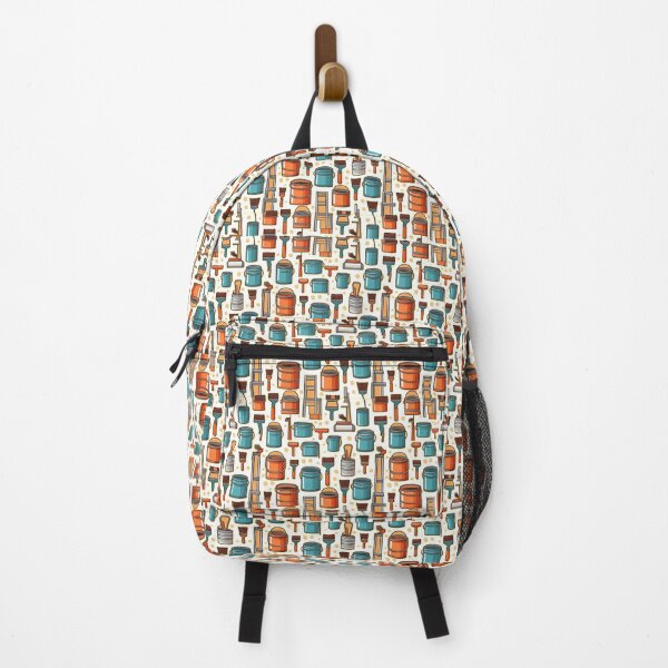 Item preview, Colorful Painter’s Tools Pattern designed and sold by TriForceDesign.
