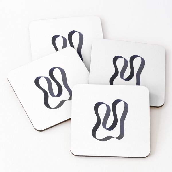 Item preview, Futuristic Ribbon Letter U – Futuristic Ribbon Alphabet designed and sold by uncoXab.