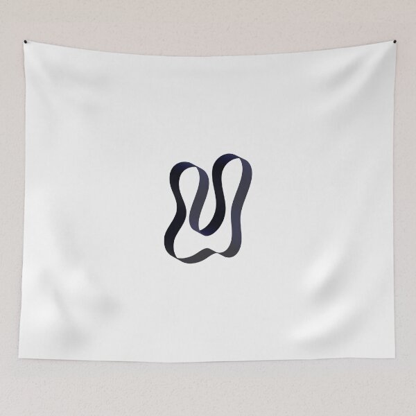 Item preview, Futuristic Ribbon Letter U – Futuristic Ribbon Alphabet designed and sold by uncoXab.