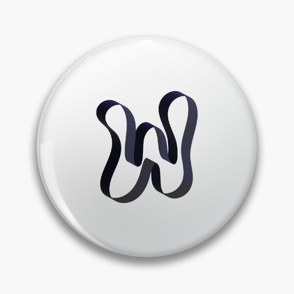 Item preview, Futuristic Ribbon Letter W – Futuristic Ribbon Alphabet designed and sold by uncoXab.