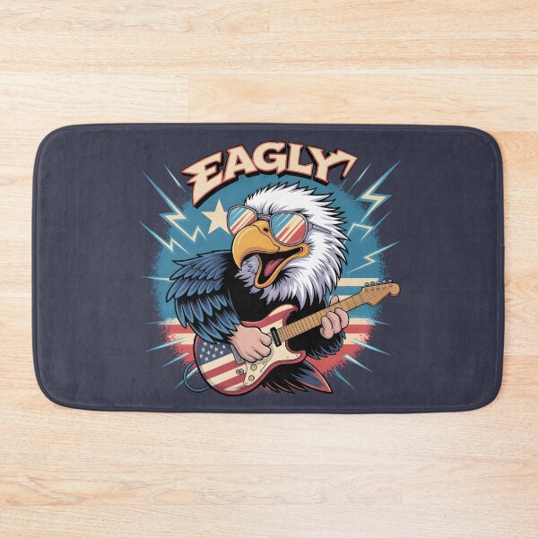 Item preview, Rocking Eagly Guitar Man Cartoon Art designed and sold by lalasine.story.