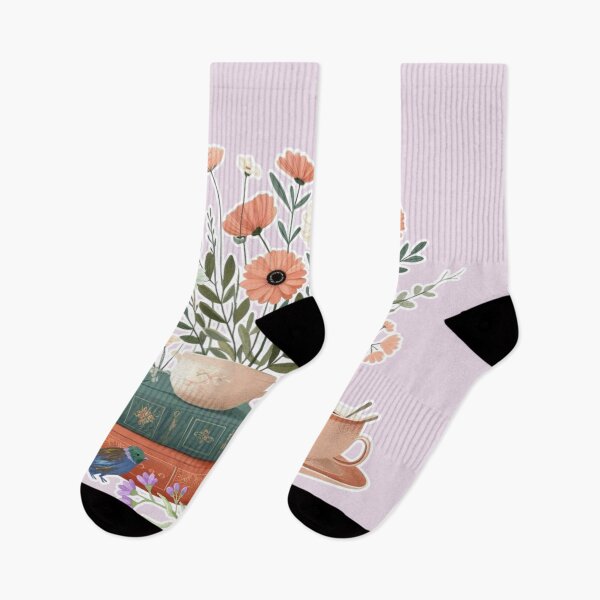 Item preview, Dreamy English Tea & Books with Wildflowers, Romantic Cottagecore Aesthetic designed and sold by Sugar Wisdom .