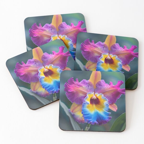 Item preview, Exotic Tropical Cattleya Orchid Photo for a Maximalist Decor designed and sold by IdeaSmith.
