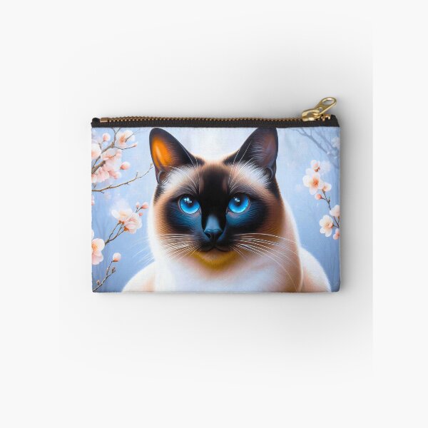 Item preview, Siamese cat in the flower garden - Portrait designed and sold by AD-Digital-Art.
