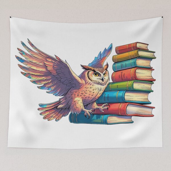 Item preview, OWL BOOKS  designed and sold by hemp3x.