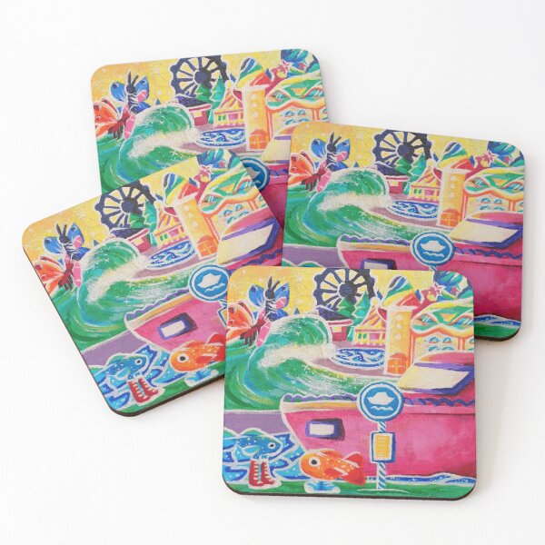 Item preview, Summer time fantasy town designed and sold by ArtbySzczep.