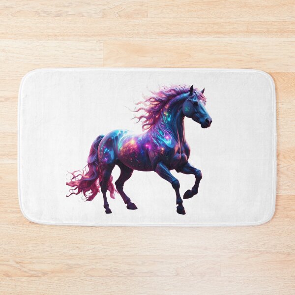 Item preview, Galaxy Neon Horse Art – Vibrant Space Fantasy  designed and sold by GloriousArtSKD.