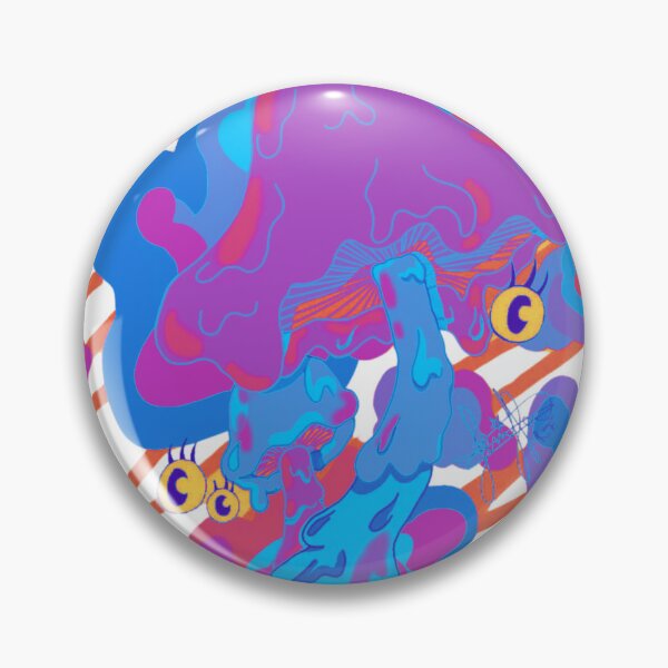 Item preview, Illustrated Psychedelic Mushroom: Colorful Digital Art with Surreal Style and Animated Eyes designed and sold by Jen-stuffs.