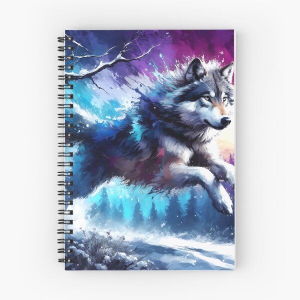 Item preview, Paint Splash of a Winter Wolf! designed and sold by sks-ai-artist.