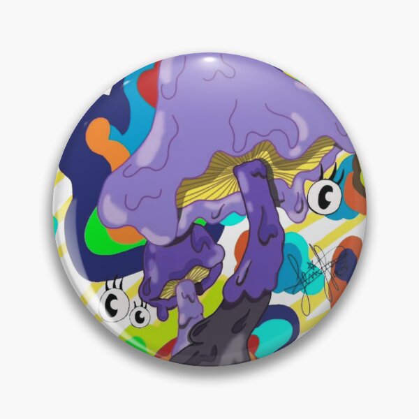 Item preview, Illustrated Psychedelic Mushroom: Colorful Digital Art with Surreal Style and Animated Eyes designed and sold by Jen-stuffs.