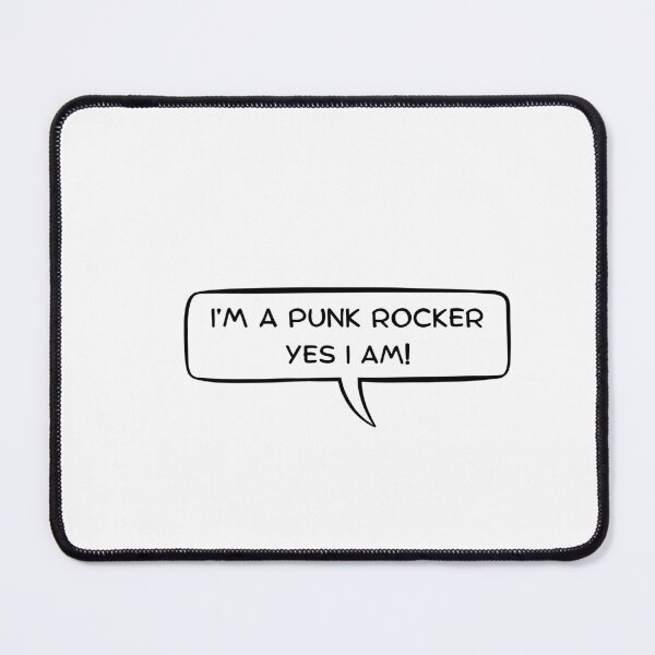 Item preview, I'm a punk rocker, yes I am! Comicbook style speech bubble designed and sold by hellorodeo.