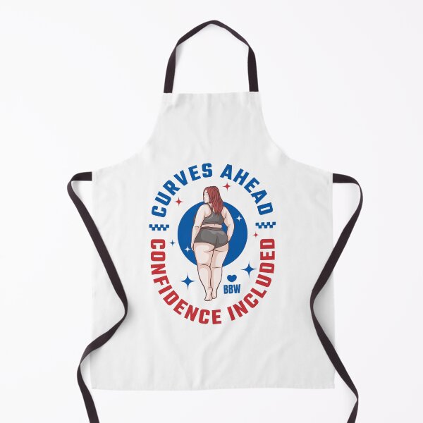 Item preview, Curves Ahead, Confidence Included – BBW Plus Size Body Positivity Design designed and sold by Fluffy Fabulous.