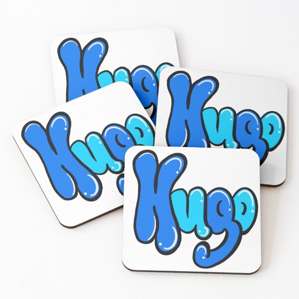 Item preview, Hugo Top 100 popular boys and men name Blue graffiti bubble letters Personalized Custom Name gift ideas for Pablo designed and sold by Artonmytee.