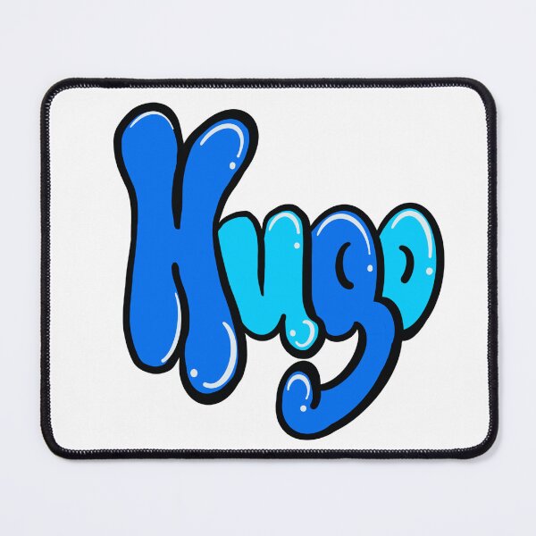 Item preview, Hugo Top 100 popular boys and men name Blue graffiti bubble letters Personalized Custom Name gift ideas for Pablo designed and sold by Artonmytee.