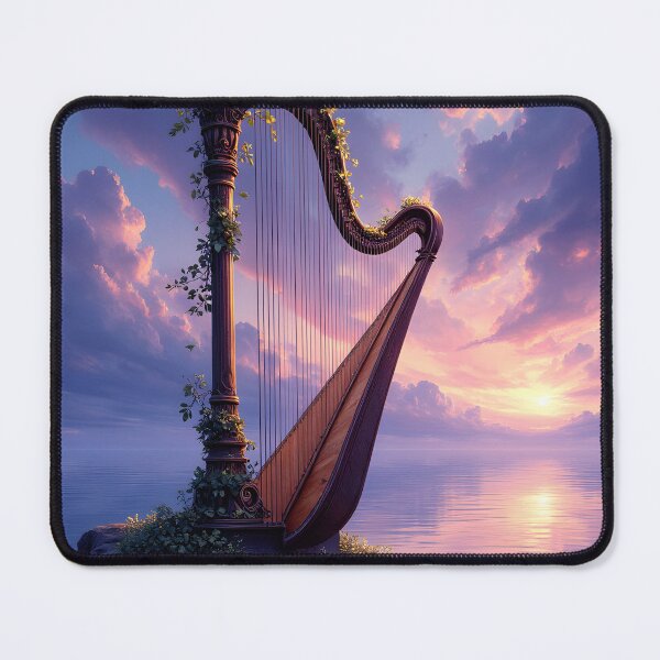 Item preview, The Enchanted Harp at Twilight designed and sold by oanaunciuleanu.