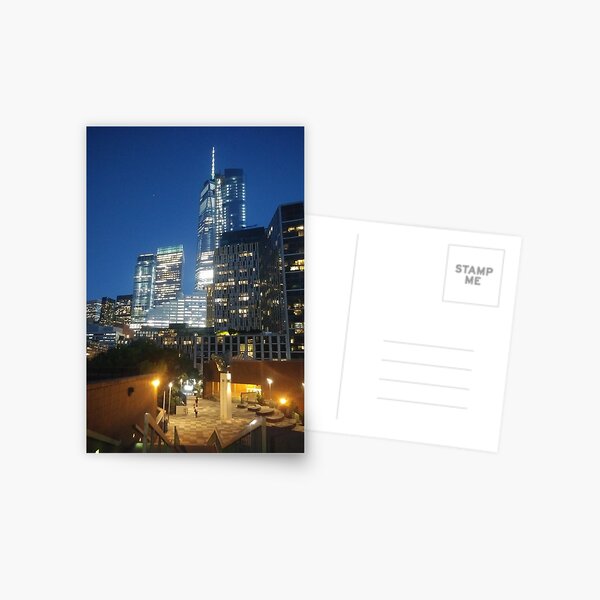 Manhattan, New York City, downtown, #Manhattan, #NewYorkCity, #downtown Postcard