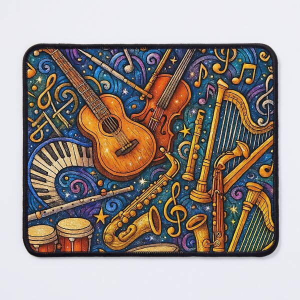 Item preview, Musical Instruments Themed Doodle Art! designed and sold by sks-ai-artist.