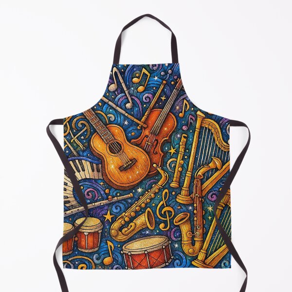 Item preview, Musical Instruments Themed Doodle Art! designed and sold by sks-ai-artist.