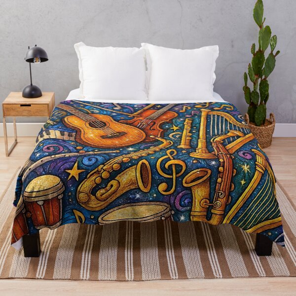 Item preview, Musical Instruments Themed Doodle Art! designed and sold by sks-ai-artist.