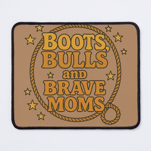 Artikelvorschau, Stiefel Bulls and Brave Moms Western Rodeo Style entworfen und verkauft von FrictionMaxxing.