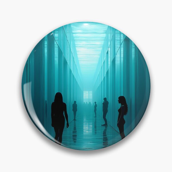 Item preview, Echoes of Solitude in a Neon Corridor designed and sold by oanaunciuleanu.