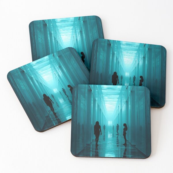 Item preview, Echoes of Solitude in a Neon Corridor designed and sold by oanaunciuleanu.