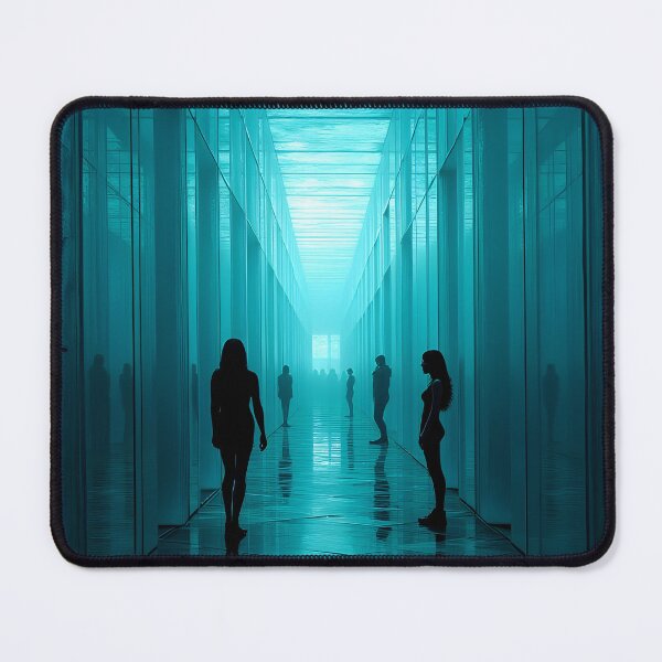 Item preview, Echoes of Solitude in a Neon Corridor designed and sold by oanaunciuleanu.