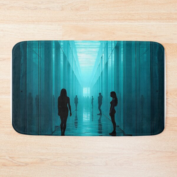 Item preview, Echoes of Solitude in a Neon Corridor designed and sold by oanaunciuleanu.