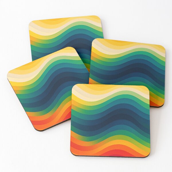 Item preview, Waves of rainbow colors designed and sold by Sigtrix.