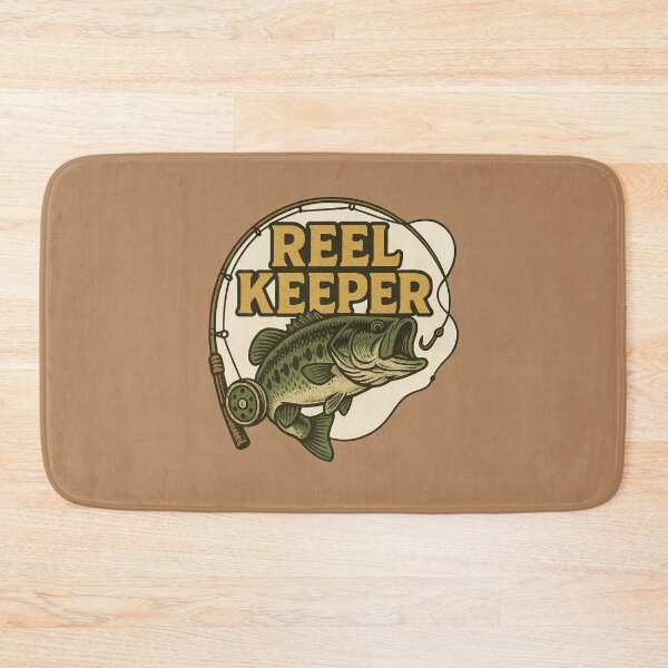 Item preview, Reel Keeper Largemouth Bass Fishing Design designed and sold by FrictionMaxxing.