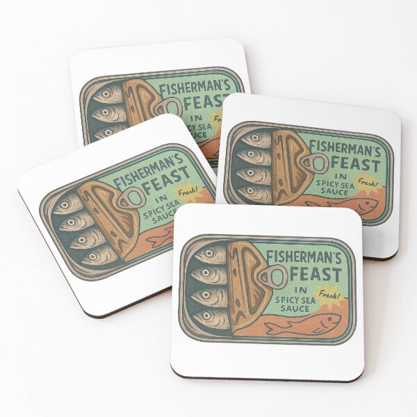 Item preview, Fisherman’s Feast Vintage Sardine Can Art designed and sold by weirdfishes123.