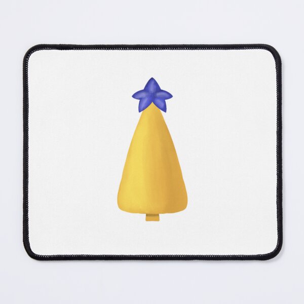 Item preview,  Cute Yellow Christmas Tree with Blue Star designed and sold by KolLiArt.