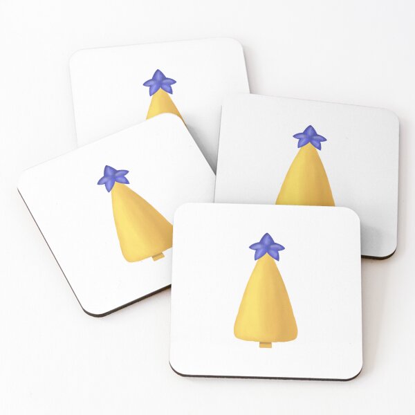Item preview,  Cute Yellow Christmas Tree with Blue Star designed and sold by KolLiArt.
